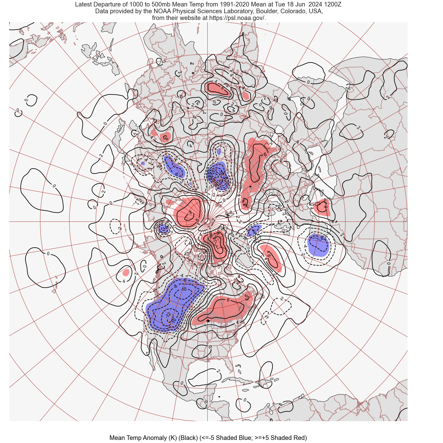 1000-500mb Mean Temperature Anomaly